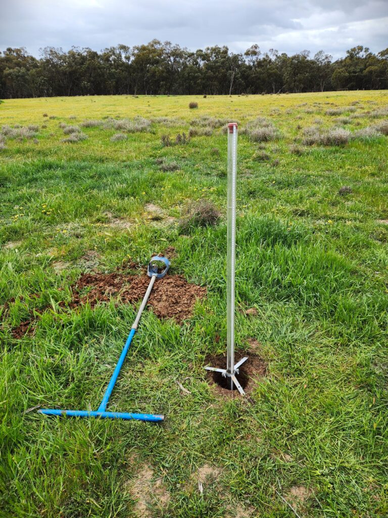 Constant head permeability testing for a land capability assessment
